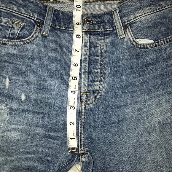 7FAM Edie High Waist Crop Straight Leg Jeans - Picture 7 of 8